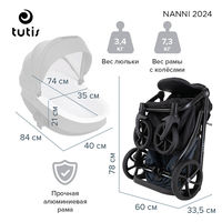 Детская коляска 3 в 1 Tutis Nanni 7 NEW 2024