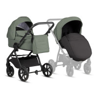Коляска 4 в 1 Tutis Leo 3+ в комплекте с автокреслом Tutis Beno (0-36 кг), Black (PP209/006) и Базой Isofix (PP210)
