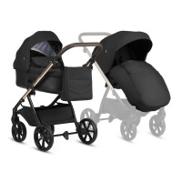 Коляска 3 в 1 Tutis Leo 3+ в комплекте с автокреслом Tutis Beno (0-36 кг), Black (PP209/006) и Базой Isofix (PP210)