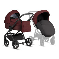 Коляска 3 в 1 Tutis Leo 3+ в комплекте с автокреслом Tutis Beno (0-36 кг), Black (PP209/006) и Базой Isofix (PP210)