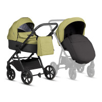 Коляска 3 в 1 Tutis Leo 3+ в комплекте с автокреслом Tutis Beno (0-36 кг), Black (PP209/006) и Базой Isofix (PP210)